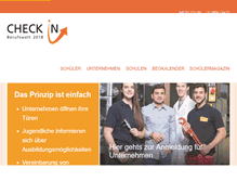 Tablet Screenshot of checkin-berufswelt.net